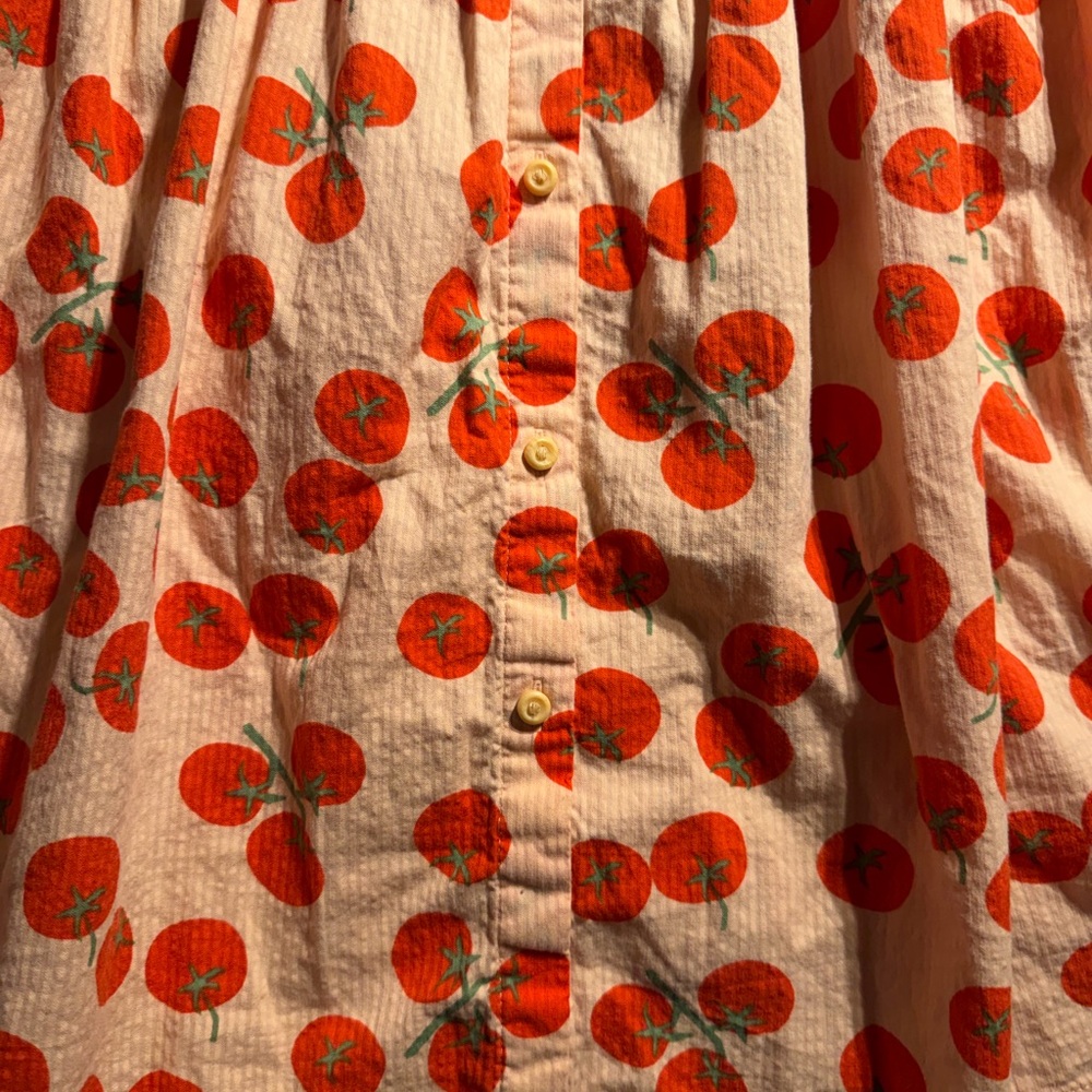 H&M Cream Dress with Orange Cherry Print - Picture 3 of 5